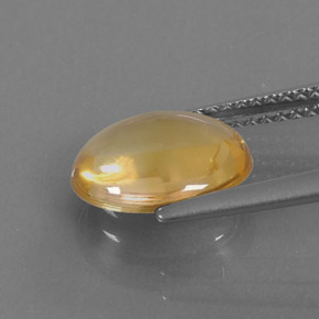 2.26カラットの天然ゴールデンイエローシトリン（10.4×8.5 mm・オーバルカット）
