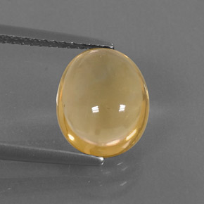 2.52カラットの天然ゴールデンイエローシトリン（10.6×8.4 mm・オーバルカット）