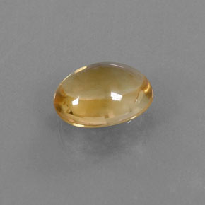 2.22カラットの天然ゴールデンイエローシトリン（9.8×7.8 mm・オーバルカット）