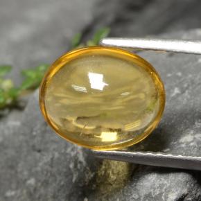 2.55カラットの天然ゴールデンイエローシトリン（10.6×8.8 mm・オーバルカット）