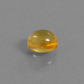 2.48カラットの天然ゴールデンイエローシトリン（8.5×7 mm・オーバルカット）