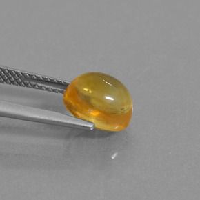 2.48カラットの天然ゴールデンイエローシトリン（8.5×7 mm・オーバルカット）