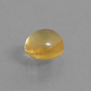 1.71カラットの天然ゴールデンイエローシトリン（7.3×6.7 mm・オーバルカット）