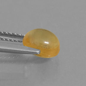 1.71カラットの天然ゴールデンイエローシトリン（7.3×6.7 mm・オーバルカット）
