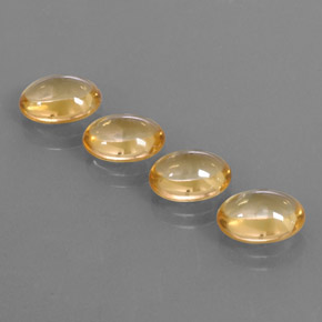 8.20カラットの天然薄いゴールドシトリン（9.9×7.8 mm・オーバルカット）