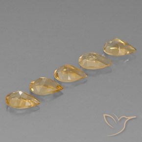 Shop natural 3.81ct Orange-Gold  シトリン gems, 洋梨の形, from ブラジル at GemSelect. In stock, global shipping!