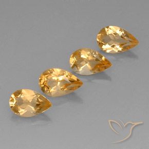 Shop natural 3.05ct Orange-Gold  シトリン gems, 洋梨の形, from ブラジル at GemSelect. In stock, global shipping!