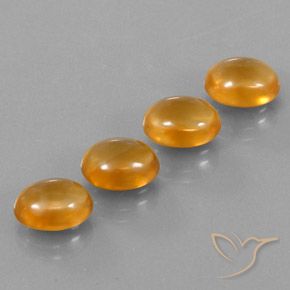 11.94カラットの天然オレンジゴールドシトリン（10×8.1 mm・オーバルカット）