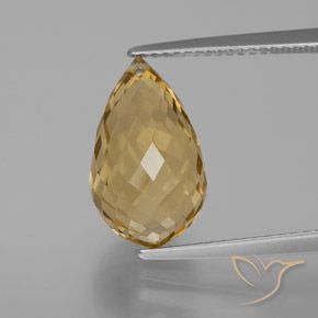6.28ct 天然 ゴールドオレンジ シトリン, ブリオレット, VVS