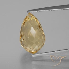 6.27ct 天然 ゴールドオレンジ シトリン, ブリオレット, VVS-VS