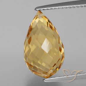 6.21ct 天然 ゴールド シトリン, ブリオレット, VVS