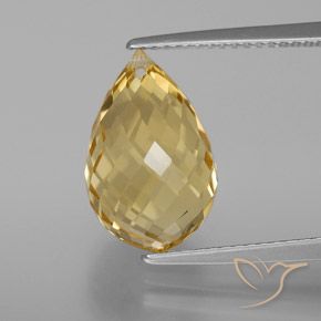 6.52ct 天然 ゴールドオレンジ シトリン, ブリオレット, VVS