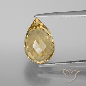 4.90ct 天然 ゴールデンオレンジ シトリン, ブリオレット, VVS