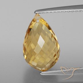 4.70ct 天然 ゴールド シトリン, ブリオレット, VVS-VS