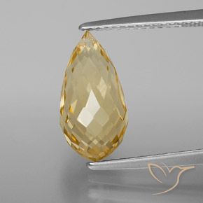 3.88ct 天然 ゴールドオレンジ シトリン, ブリオレット, VVS-VS