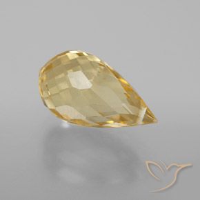 4.28カラットの天然ゴールデンオレンジシトリン（13.8×7.6 mm・ブリオレット）