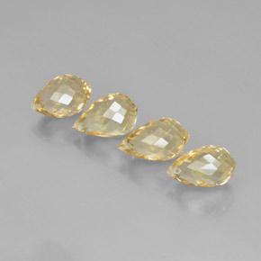 11.52カラットの天然ゴールドシトリン（10.9×6.8 mm・ブリオレット）