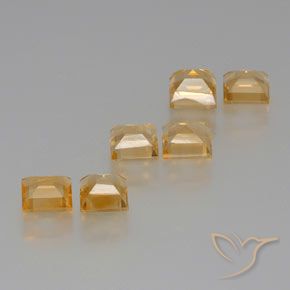 Shop natural 6.10ct 薄いオレンジゴールド シトリン gems, 四角形, from ブラジル at GemSelect. In stock, global shipping!