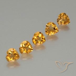 Shop natural 4.87ct 濃いオレンジゴールド シトリン gems, 心臓, from ブラジル at GemSelect. In stock, global shipping!