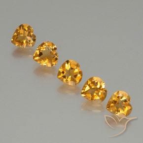 Shop natural 4.87ct 濃いオレンジゴールド シトリン gems, 心臓, from ブラジル at GemSelect. In stock, global shipping!