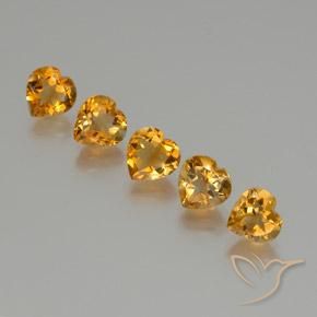 Shop natural 5.22ct 濃いオレンジゴールド シトリン gems, 心臓, from ブラジル at GemSelect. In stock, global shipping!