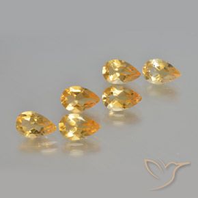 Shop natural 4.92ct ミディアム薄いオレンジゴールド シトリン gems, 洋梨の形, from ブラジル at GemSelect. In stock, global shipping!