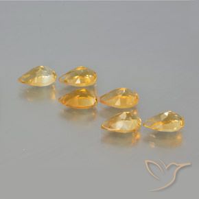 Shop natural 4.92ct ミディアム薄いオレンジゴールド シトリン gems, 洋梨の形, from ブラジル at GemSelect. In stock, global shipping!
