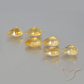 Shop natural 5.40ct ミディアムゴールド シトリン gems, 洋梨の形, from ブラジル at GemSelect. In stock, global shipping!