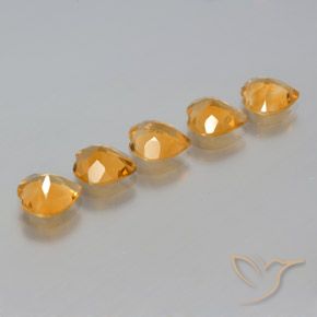 Shop natural 4.29ct 濃いオレンジゴールド シトリン gems, 心臓, from ブラジル at GemSelect. In stock, global shipping!