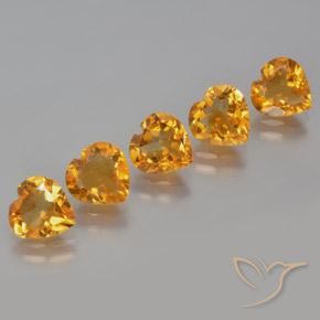 Shop natural 4.92ct ダークオレンジゴールド シトリン gems, 心臓, from ブラジル at GemSelect. In stock, global shipping!