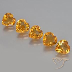 Shop natural 4.92ct ダークオレンジゴールド シトリン gems, 心臓, from ブラジル at GemSelect. In stock, global shipping!