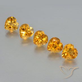 Shop natural 5.90ct 濃いオレンジゴールド シトリン gems, 心臓, from ブラジル at GemSelect. In stock, global shipping!