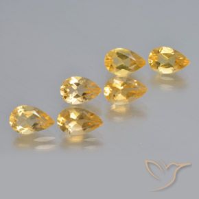 Shop natural 4.35ct ミディアムゴールド シトリン gems, 洋梨の形, from ブラジル at GemSelect. In stock, global shipping!