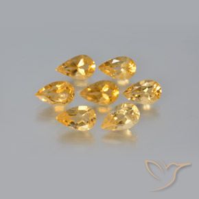 Shop natural 5.78ct 薄いオレンジゴールド シトリン gems, 洋梨の形, from ブラジル at GemSelect. In stock, global shipping!