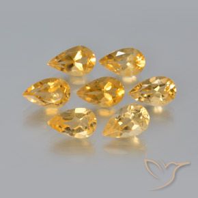Shop natural 5.78ct 薄いオレンジゴールド シトリン gems, 洋梨の形, from ブラジル at GemSelect. In stock, global shipping!
