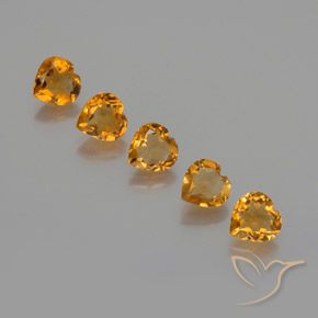Shop natural 4.80ct ダークオレンジゴールド シトリン gems, 心臓, from ブラジル at GemSelect. In stock, global shipping!