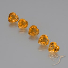 Shop natural 5.48ct 濃いオレンジゴールド シトリン gems, 心臓, from ブラジル at GemSelect. In stock, global shipping!