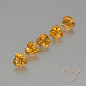Shop natural 5.59ct 濃いオレンジゴールド シトリン gems, 心臓, from ブラジル at GemSelect. In stock, global shipping!
