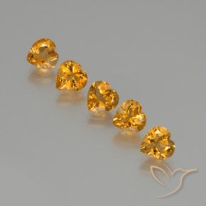 Shop natural 5.59ct 濃いオレンジゴールド シトリン gems, 心臓, from ブラジル at GemSelect. In stock, global shipping!