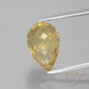 5.63ct 天然 ゴールド シトリン, ブリオレット, VVS