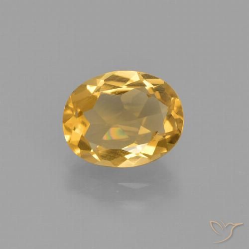1.45ct 天然 ゴールド シトリン, 楕円形, VS