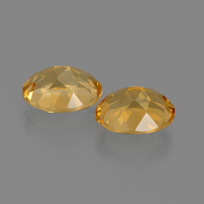 3.46カラットの天然濃いゴールデンオレンジシトリン（8.9×7 mm・オーバルカット）
