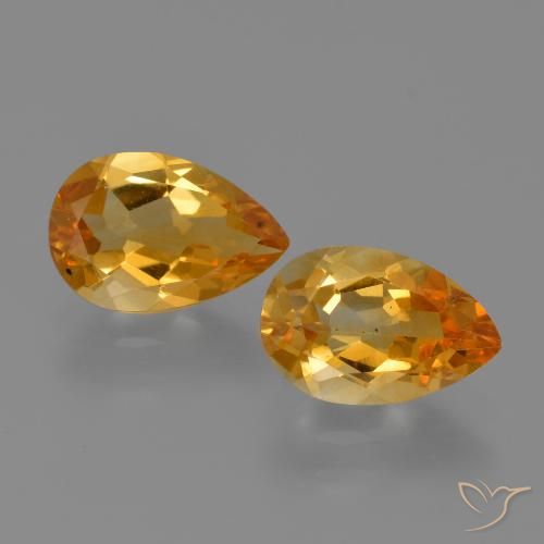 Shop natural 2.30ct 濃いオレンジゴールド シトリン gems, 洋梨の形, from ブラジル at GemSelect. In stock, global shipping!