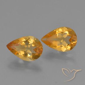 Shop natural 1.90ct 濃いオレンジゴールド シトリン gems, 洋梨の形, from ブラジル at GemSelect. In stock, global shipping!