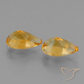 Shop natural 2.30ct ミディアム薄いオレンジゴールド シトリン gems, 洋梨の形, from ブラジル at GemSelect. In stock, global shipping!