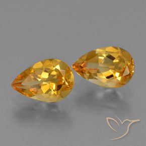 Shop natural 2.11ct 濃いオレンジゴールド シトリン gems, 洋梨の形, from ブラジル at GemSelect. In stock, global shipping!