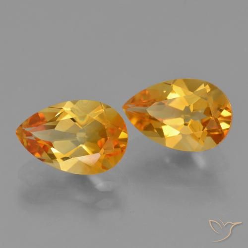 Shop natural 2.38ct ダークオレンジゴールド シトリン gems, 洋梨の形, from ブラジル at GemSelect. In stock, global shipping!