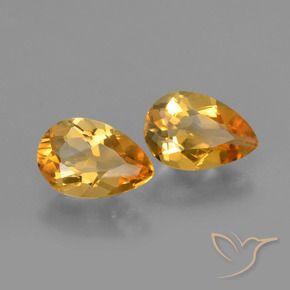 Shop natural 2.23ct ミディアム薄いオレンジゴールド シトリン gems, 洋梨の形, from ブラジル at GemSelect. In stock, global shipping!