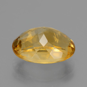 4.60カラットの天然濃いゴールデンオレンジシトリン（12.5×9.2 mm・オーバルカット）