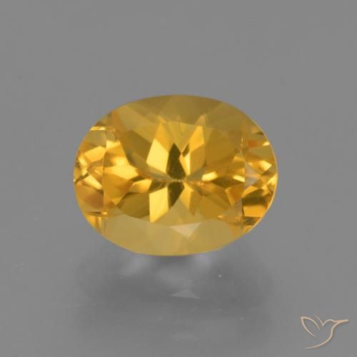 2.58ct 天然 ゴールドオレンジ シトリン, 楕円形, VVS-VS